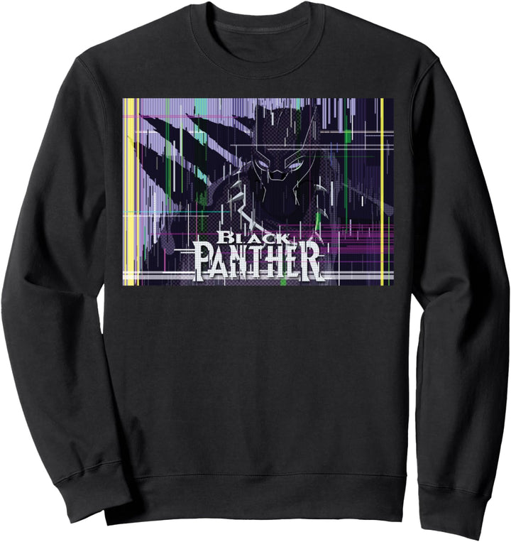 Marvel Black Panther Glitched Poster Sweatshirt