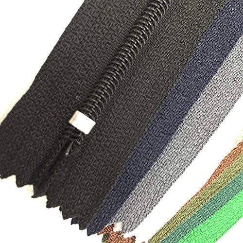 Reissverschluss, 24 Farben Nylon Reissverschlüsse, 20cm 30cm 40cm lang, 2.5cm breit für Kleidung Tas