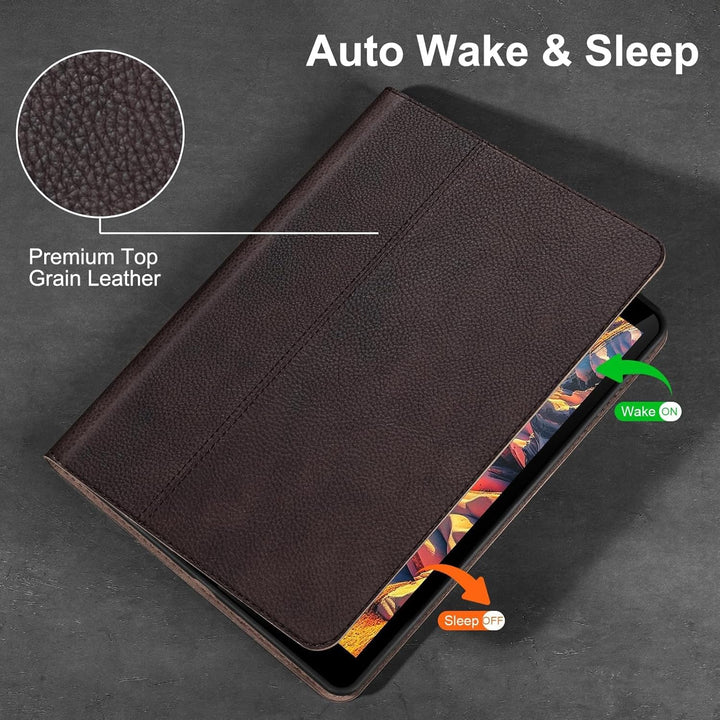 Gexmil Leder Hülle für iPad Pro 11 Zoll 4./3./2./1. Generation 2022/2021/2020/2018 Echt Leder Cover