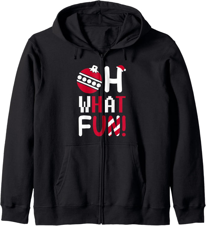 Oh What Fun Funny Ugly Christmas Kapuzenjacke