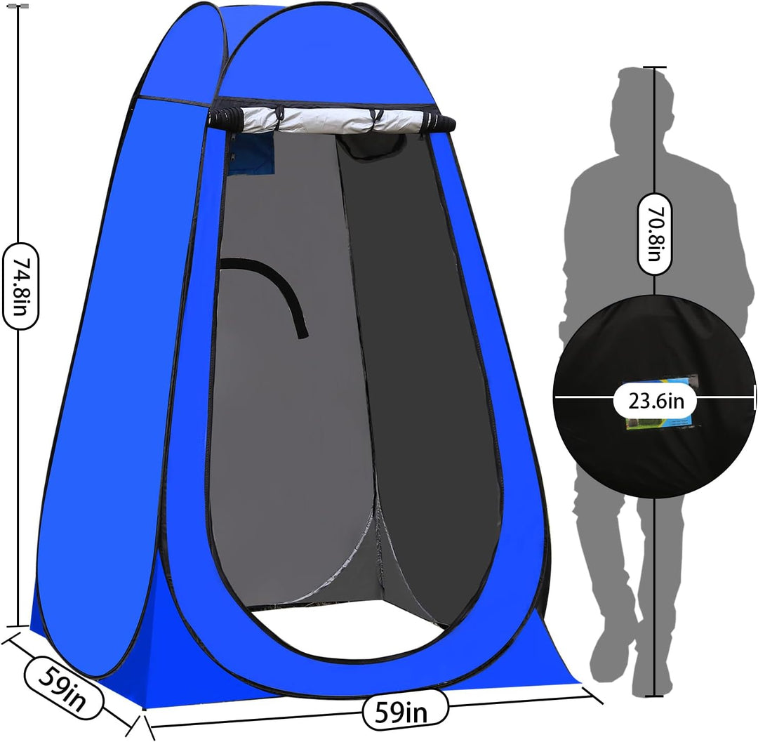 TUKAILAI Camping Toilettenzelt Duschzelt Pop Up Umkleidezelt Privatsphäre Toilette Umkleidekabine La