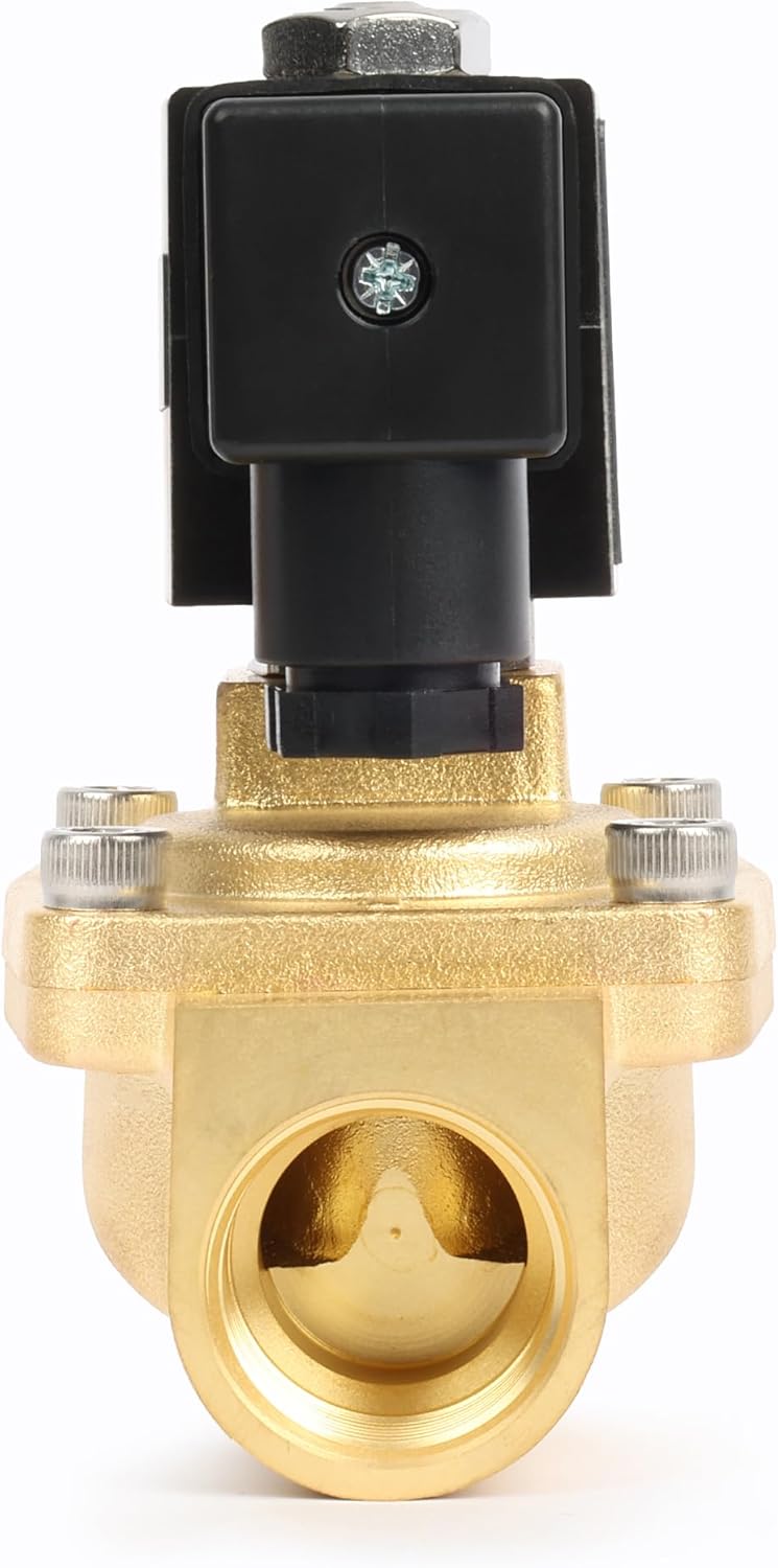 U.S. Solid Magnetventil Messing 3/4" 230V AC, 0,3-16 bar, stromlos geschlossen, VITON-Dichtung, G-Ge