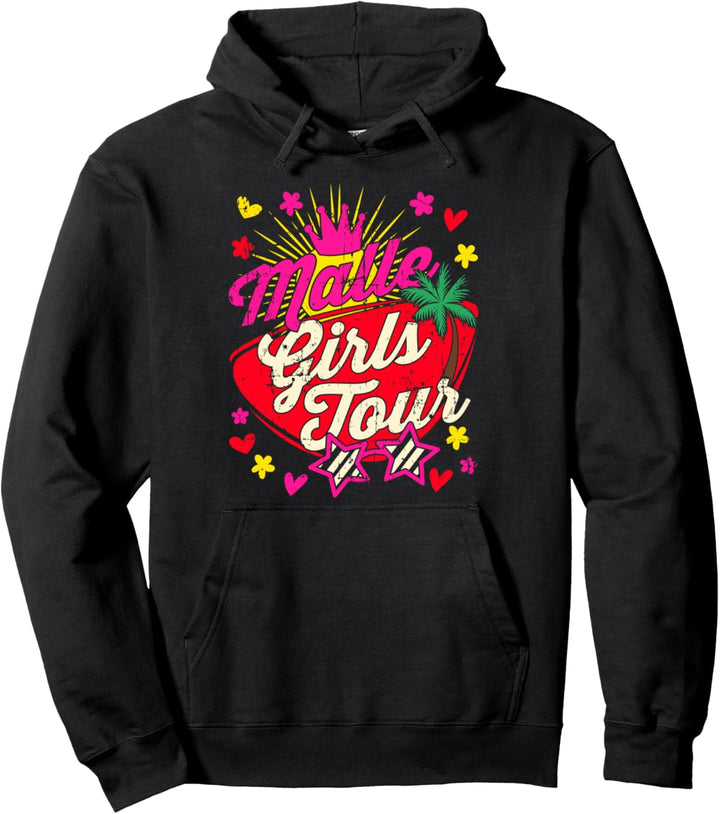Mädels Damen Malle GIRLS TOUR Shirt-Mallorca Party Urlaub | Pullover Hoodie