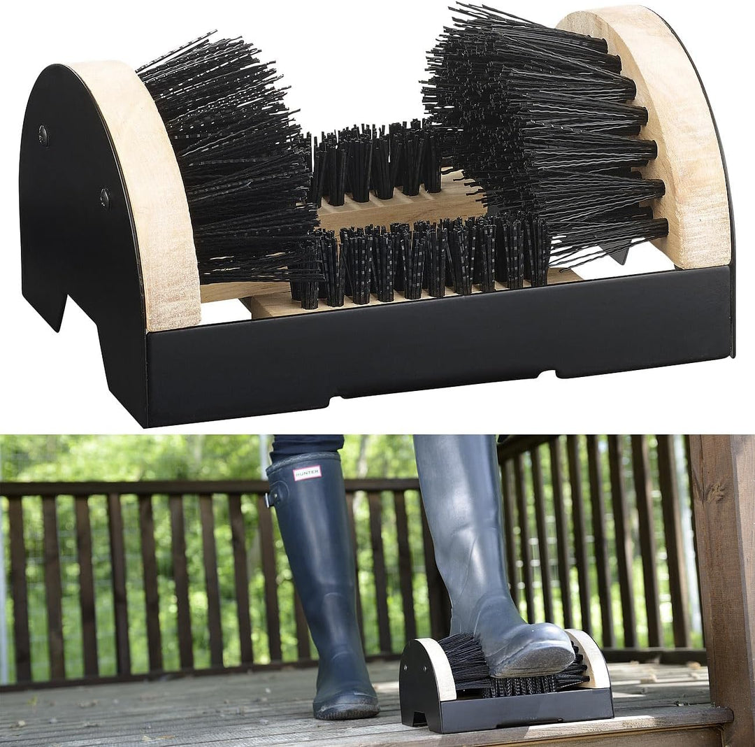 Royal Gardineer Schmutzbürsten Schuhe: 2er-Set Schuhputzer, robuste Rundum-Bürste für Garten- & Arbe