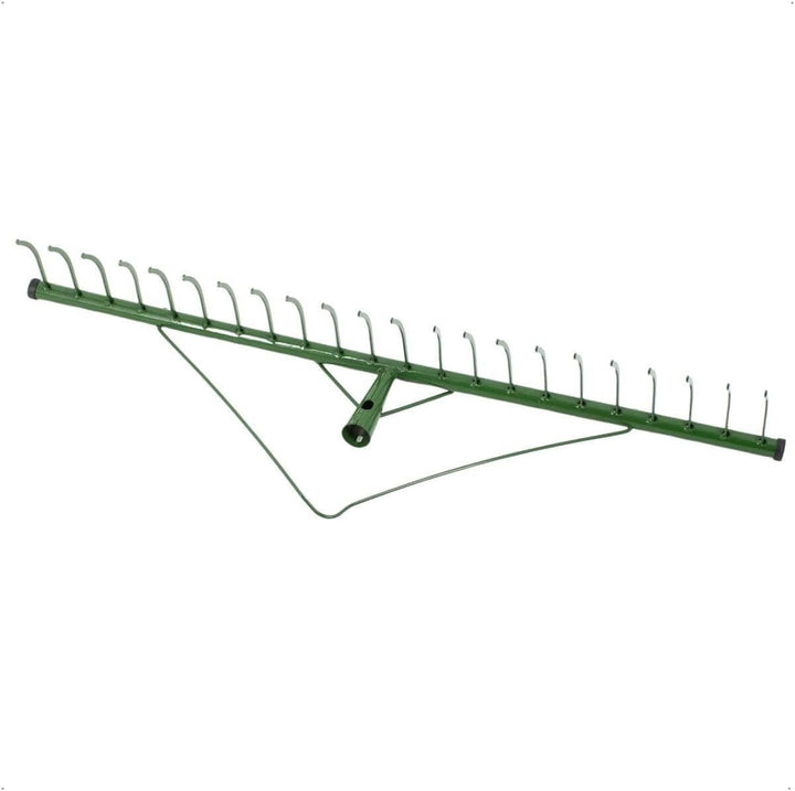 Rekord Heurechen mit 22 Zinken Breite 80 cm aus Stahl, pulverbeschichtet - ohne Stiel, Laubrechen, R
