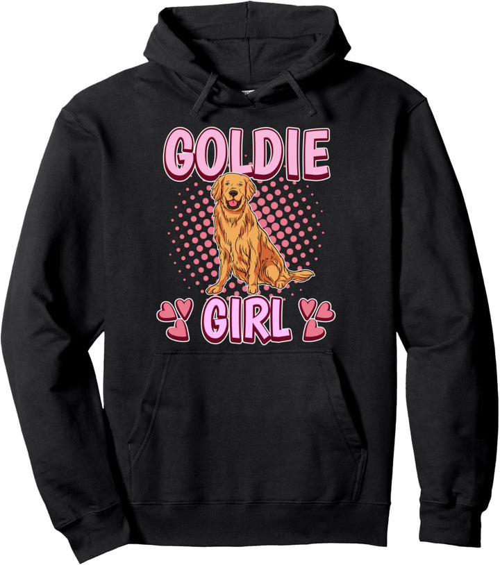 Damen Goldie Girl Mädchen Golden Retriever Pullover Hoodie