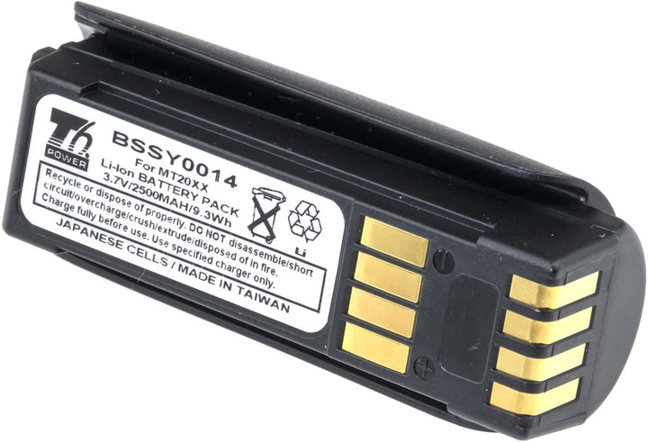 Akku für Zebra Barcode-Scanner, Teilenummer 82-108066-01, Li-Ion, 3,7 V, 2500 mAh (9,3 Wh), schwarz
