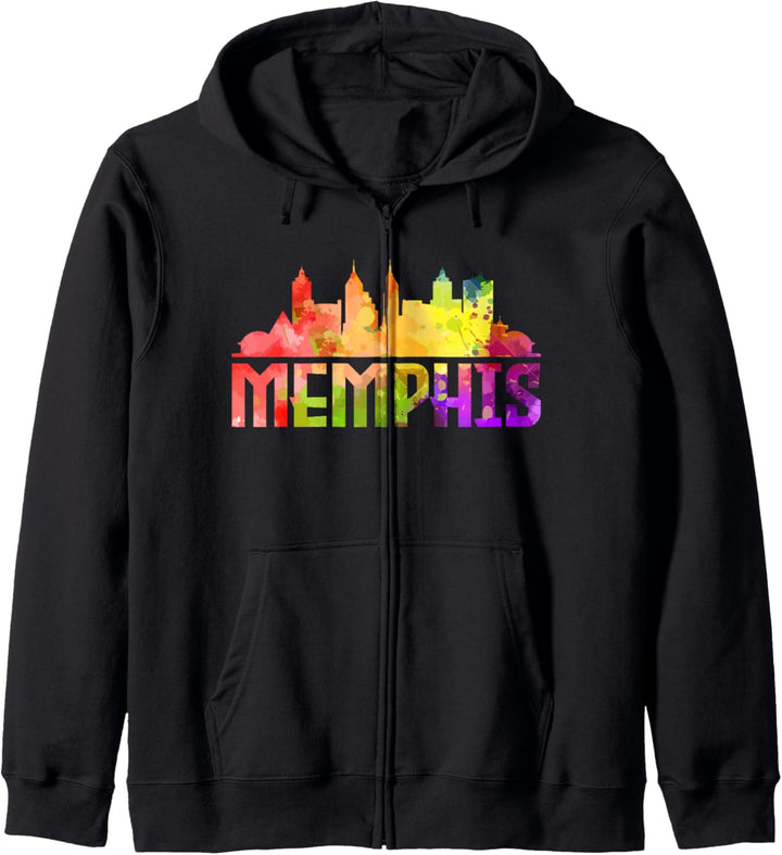Memphis Skyline Tennessee Souvenir Geschenk Kapuzenjacke