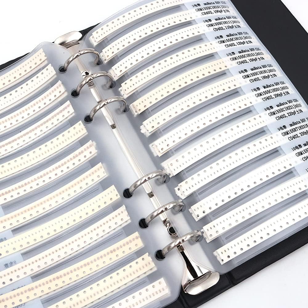 DollaTek Kondensator 0402 (0.5pF-1uF) 80 Wert x 50pcs = 4000pcs SMD SMT Kondensator kombiniert Beisp