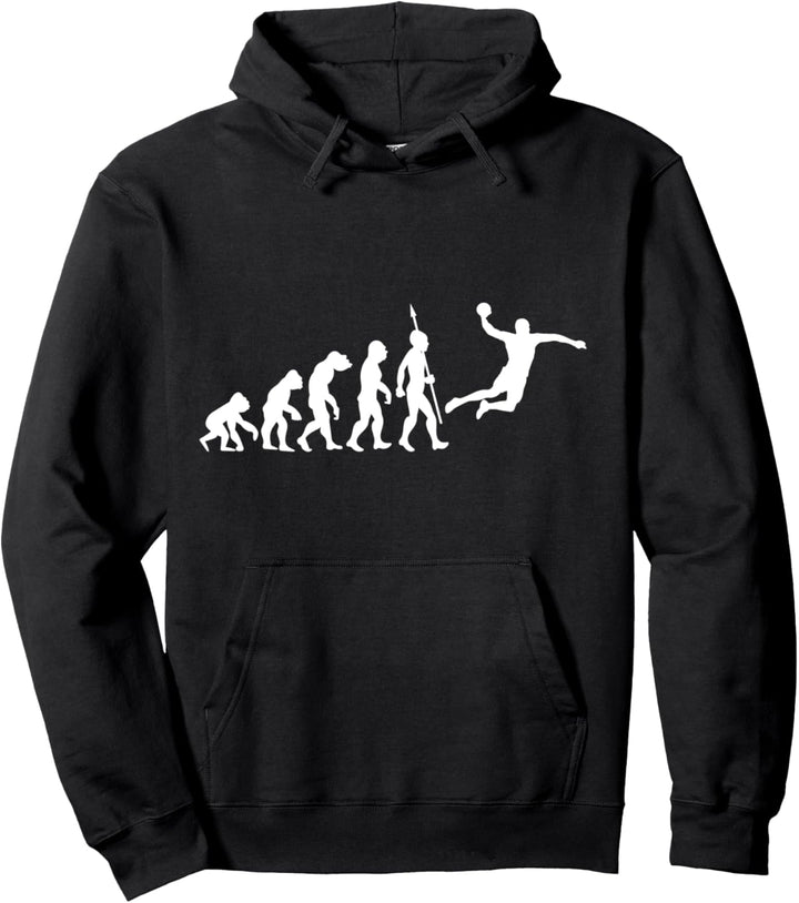 Handball Evolution Fun Handballspieler Handballer Sportler Pullover Hoodie