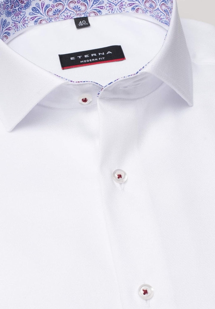eterna Langarm Hemd Modern Fit strukturiert