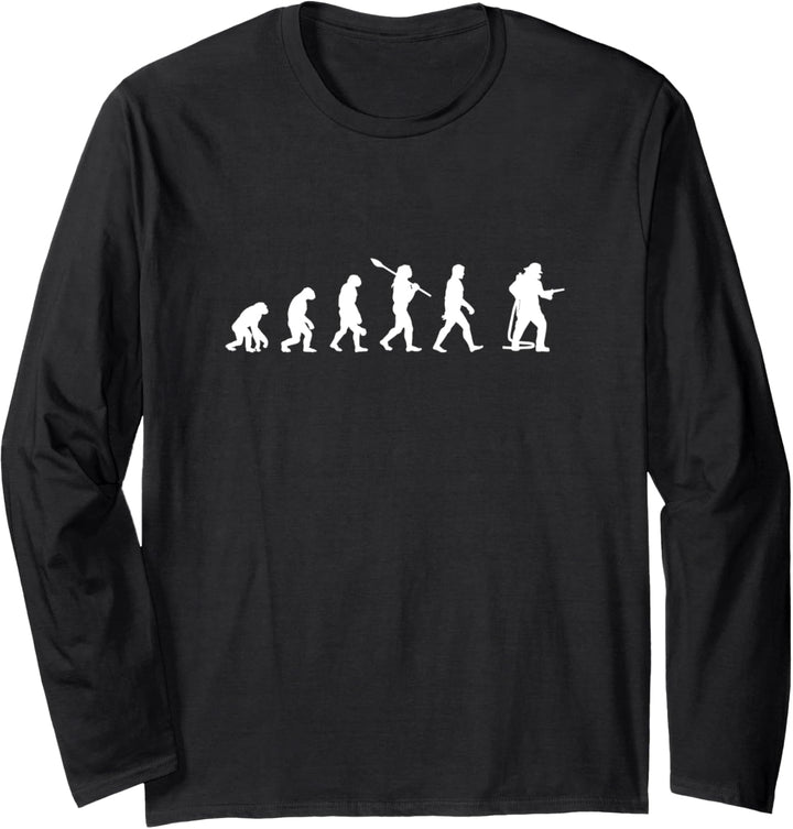 Feuerwehrmann Evolution - Lustiger Feuerwehrmann Langarmshirt