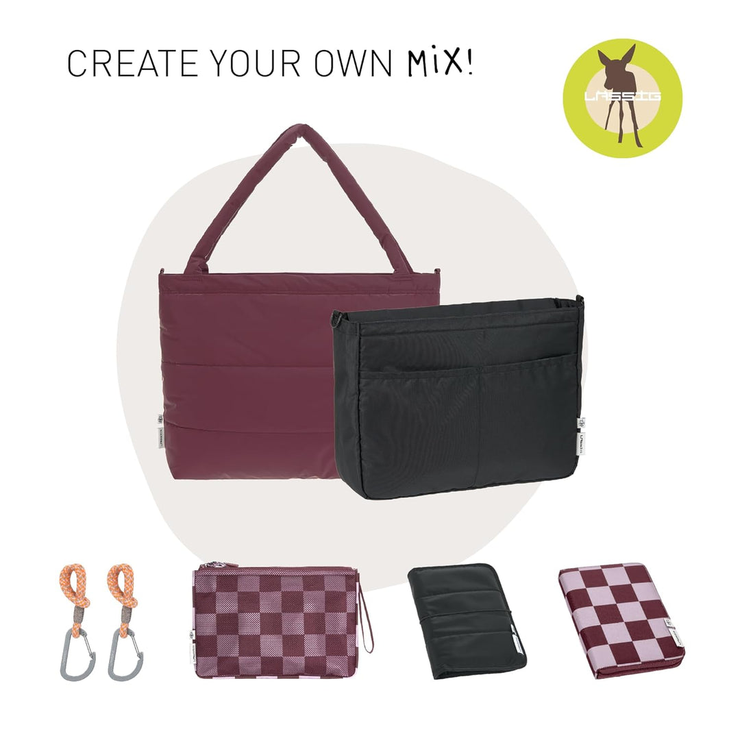 LÄSSIG Baby Kinderwagenorganizer Taschenorganizer inkl. Kinderwagenbefestigung und Schultergurt/Casu