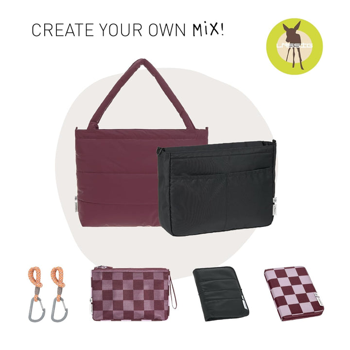 LÄSSIG Baby Kinderwagenorganizer Taschenorganizer inkl. Kinderwagenbefestigung und Schultergurt/Casu