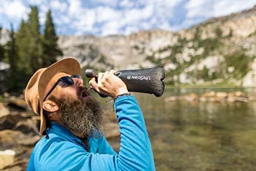 LifeStraw Peak Squeeze Bottle 1L (grey) 1 l Dark Mountain Grey, 1 l Dark Mountain Grey