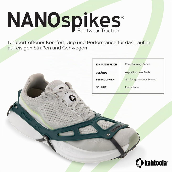 Kahtoola - NANOspikes für Unisex Forrest green/black M, Forrest green/black M