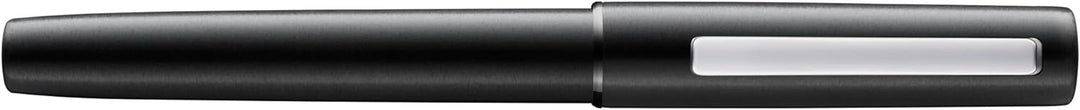 Lamy aion Füllhalter 077 Füller aus eloxiertem Aluminium in der Farbe Schwarz mit gestrahltem Griffs
