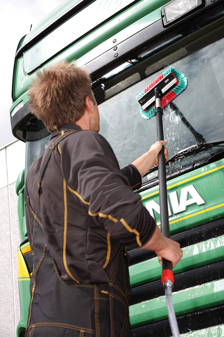 Vikan High/Low Waschbürste für Auto, PKW, LKW und Bus, Autowaschbürste 28 cm mit Wasserdurchlauf max