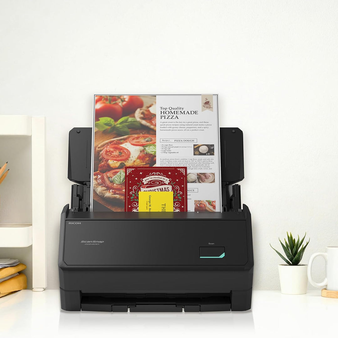 ScanSnap iX2400 (schwarz) A4-Scanner - Ultraschnelles 45 ppm Duplex-Scanning, automatischer Dokument