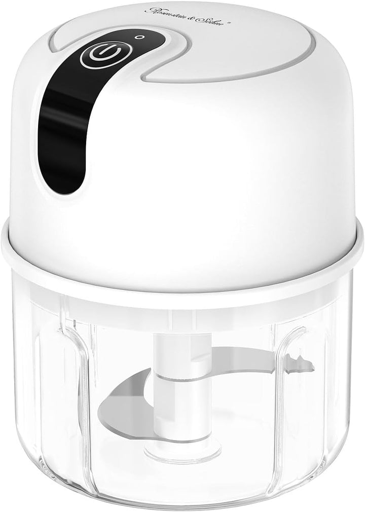 Rosenstein & Söhne Multizerkleinerer: Kompakter Akku-Zerkleinerer & Mini-Mixer, USB, 200 ml, 1.200 m