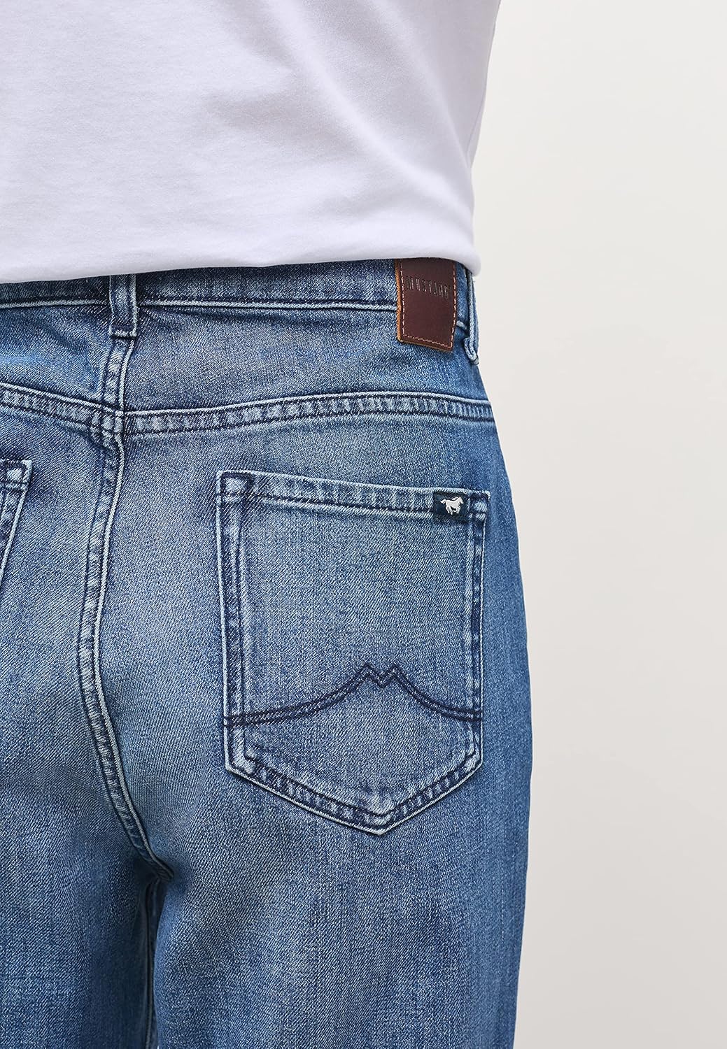 MUSTANG Damen Jeans Charlotte Tapered Fit - Blau - Blue Denim W26-W34 Stretch 33W / 34L Mittelblau 5