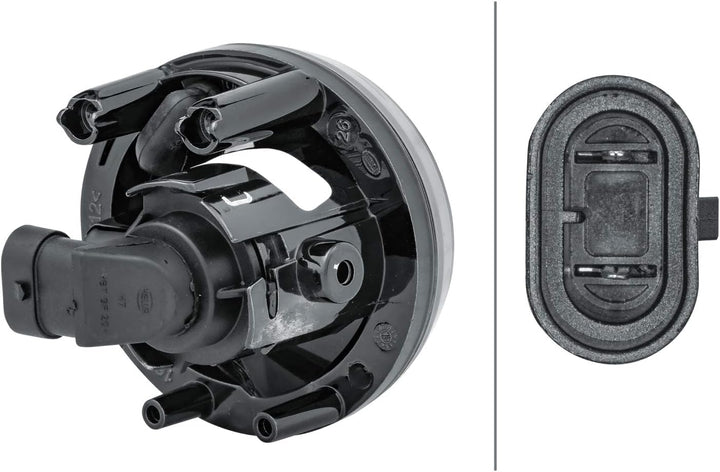 HELLA 1N0 009 295-011 FF/Halogen-Nebelscheinwerfer - Dynaview Evo2 - 12V - rund - Einbau - glasklare