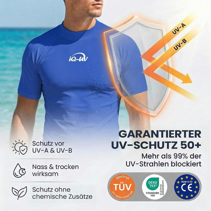 iQ-UV Shirt Herren Slim Fit Blau (Dunkelblau) XS, Blau (Dunkelblau) XS