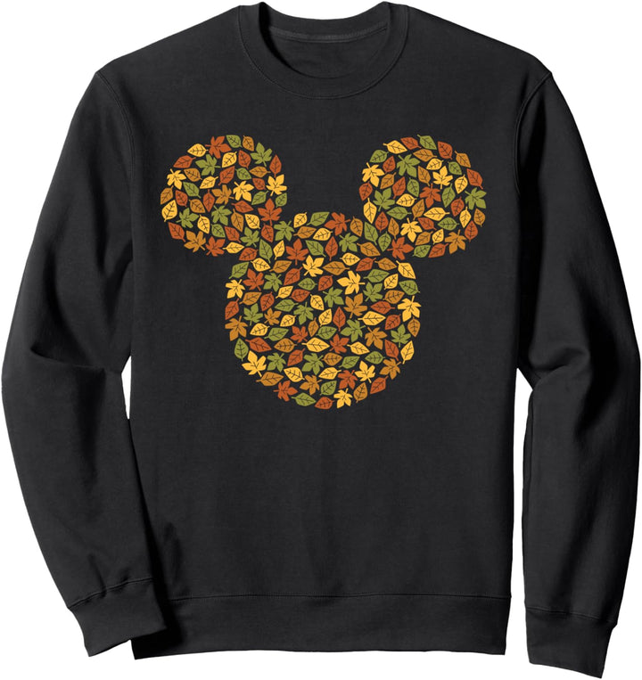 Disney Mickey Mouse Icon Autumn Fall Leaves Sweatshirt