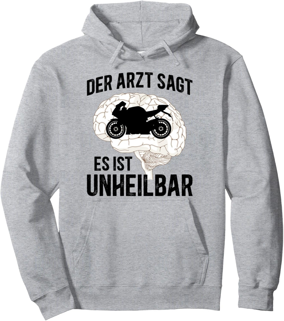 Motorradfahrer Geschenk Männer Motorrad Grafik mit Spruch Gr Pullover Hoodie