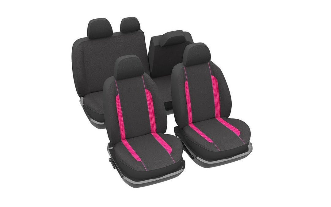 DBS - Autositzbezüge | Schonbezüge - PKW/Auto - Rosa - Universal - rutschfest - Waschbar, Rosa