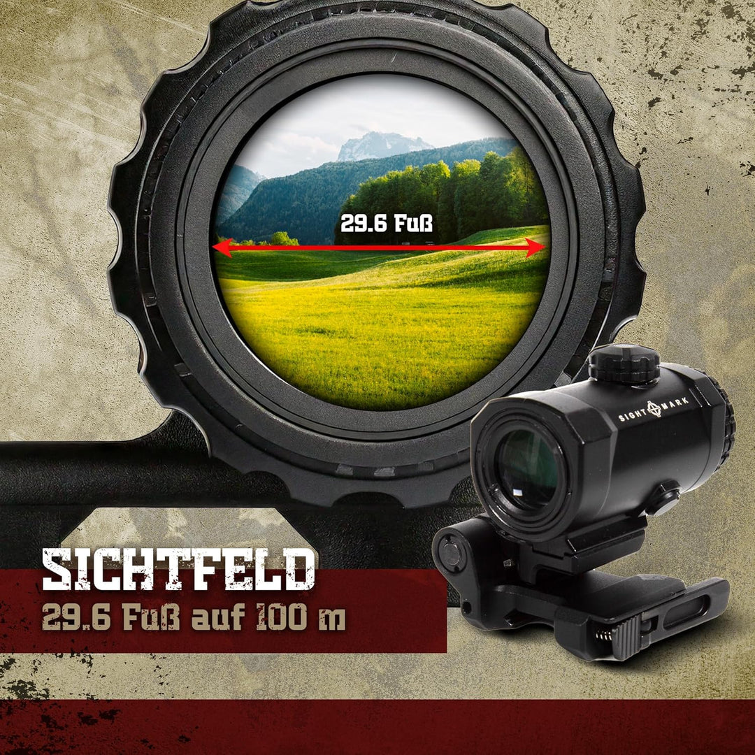 SIGHTMARK® XTM-3 Magnifier mit LQD Flip to Side Montage