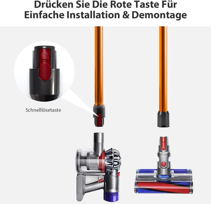Cheerhom Verlängerungsrohr für Dyson V11, Saugrohr Kompatibel mit Dyson V7 V8 V10 V11 V15, Starres T