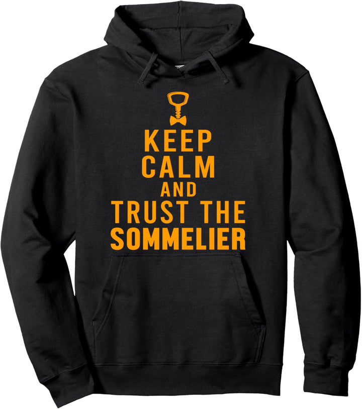 Ruhe Bewahren Sommelier Weinkellner Restaurant Winzer Pullover Hoodie