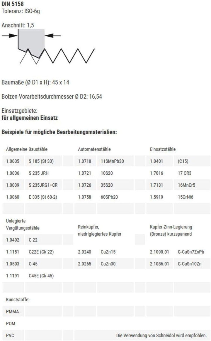 BAER Schneideisen G 3/8 x 19 - HSS Gewindeschneider - Rohrgewinde - Aussengewindeschneider - Gewinde