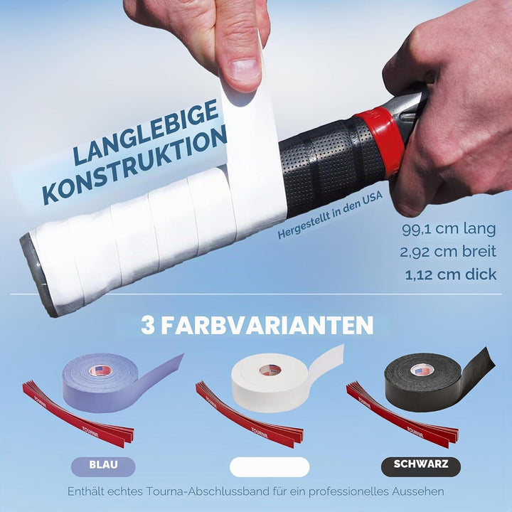 Zipper Box von 30 auf Grips – Mega Tac 30 Griffbänder Single Weiss, 30 Griffbänder Single Weiss