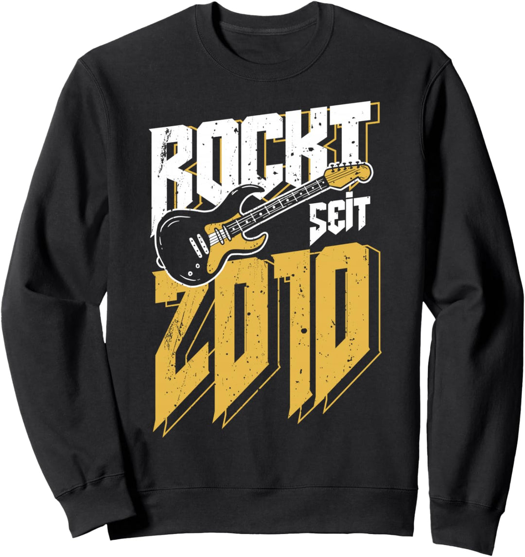 13. Geburtstag Rockt Seit 2010 Jahrgang Rock Gitarre Kinder Sweatshirt