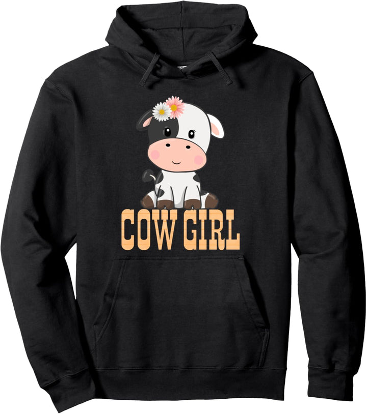 Nettes Kuh-Design für Mädchen Frauen Pullover Hoodie