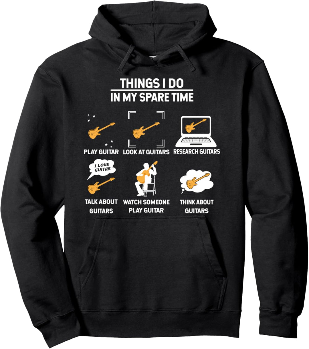Epiphone Gitarre Tee Gitarre Things I Do in My Leisure Time Pullover Hoodie
