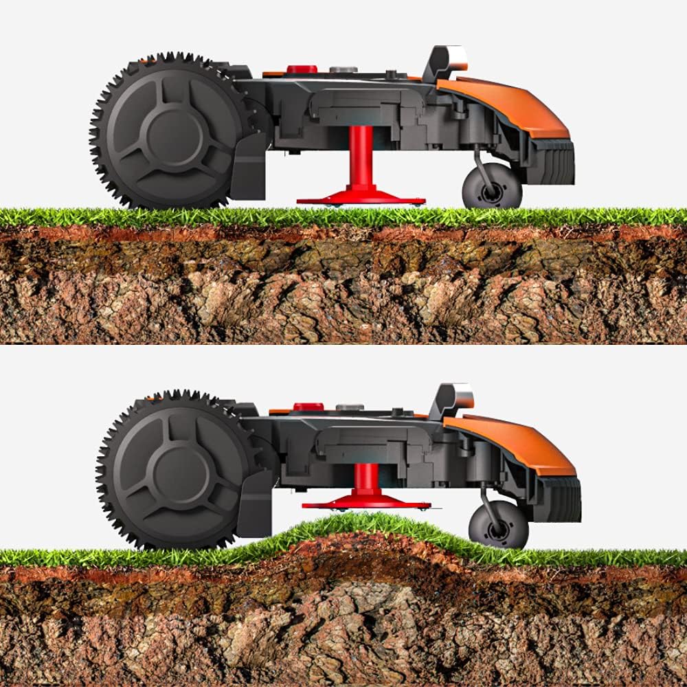 WORX Landroid WR169E Mähroboter mit Begrenzungskabel für Gärten bis 300m² - AIA Navigation - App Ste