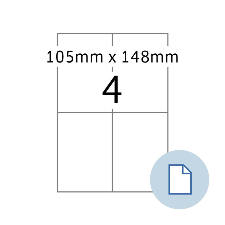 Herma 8404 Universal-Etiketten Dataprint, 105 x 148,5 mm, weiss