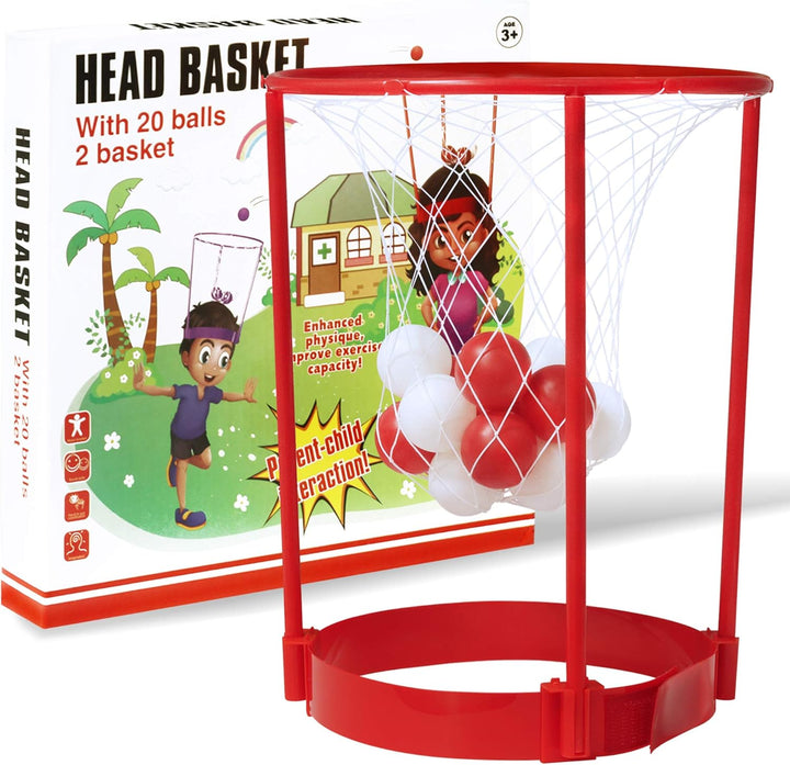 Novelty Place Head Basketballkorb Party-Spielset für Kinder und Erwachsene - Verstellbares Basketbal