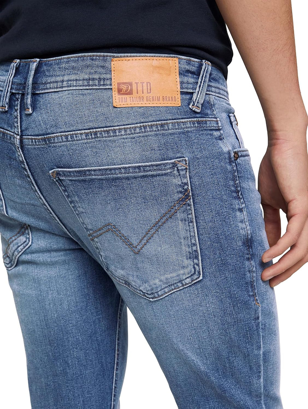 TOM TAILOR Denim Herren Skinny Culver Jeans aus Bio-Baumwolle 31W / 30L 10118 - Used Light Stone Blu