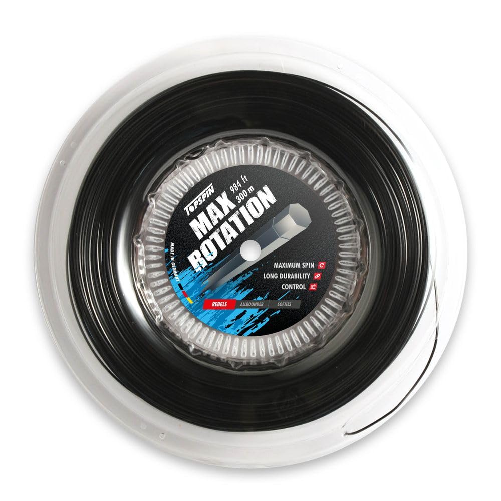 Topspin Tennissaite Max Rotation - 300m 'The Flying High' Tennis-Saite für Hohes Spin-Potenzial 1.27