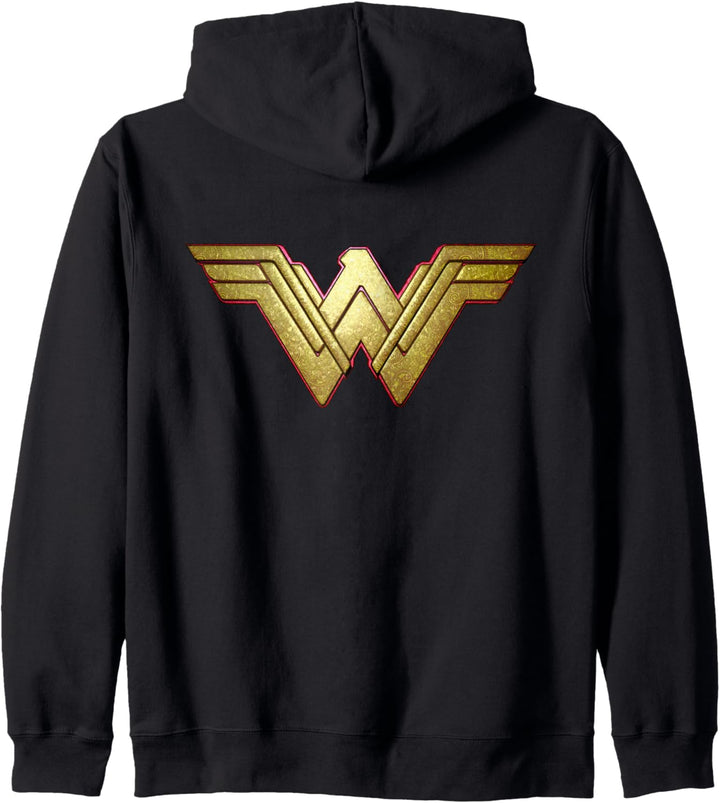 DC Wonder Woman-Logo 3D Paisley Kapuzenjacke