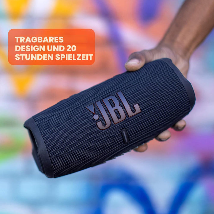 JBL Charge 5 Bluetooth Wireless Speaker Black EU Schwarz, Schwarz
