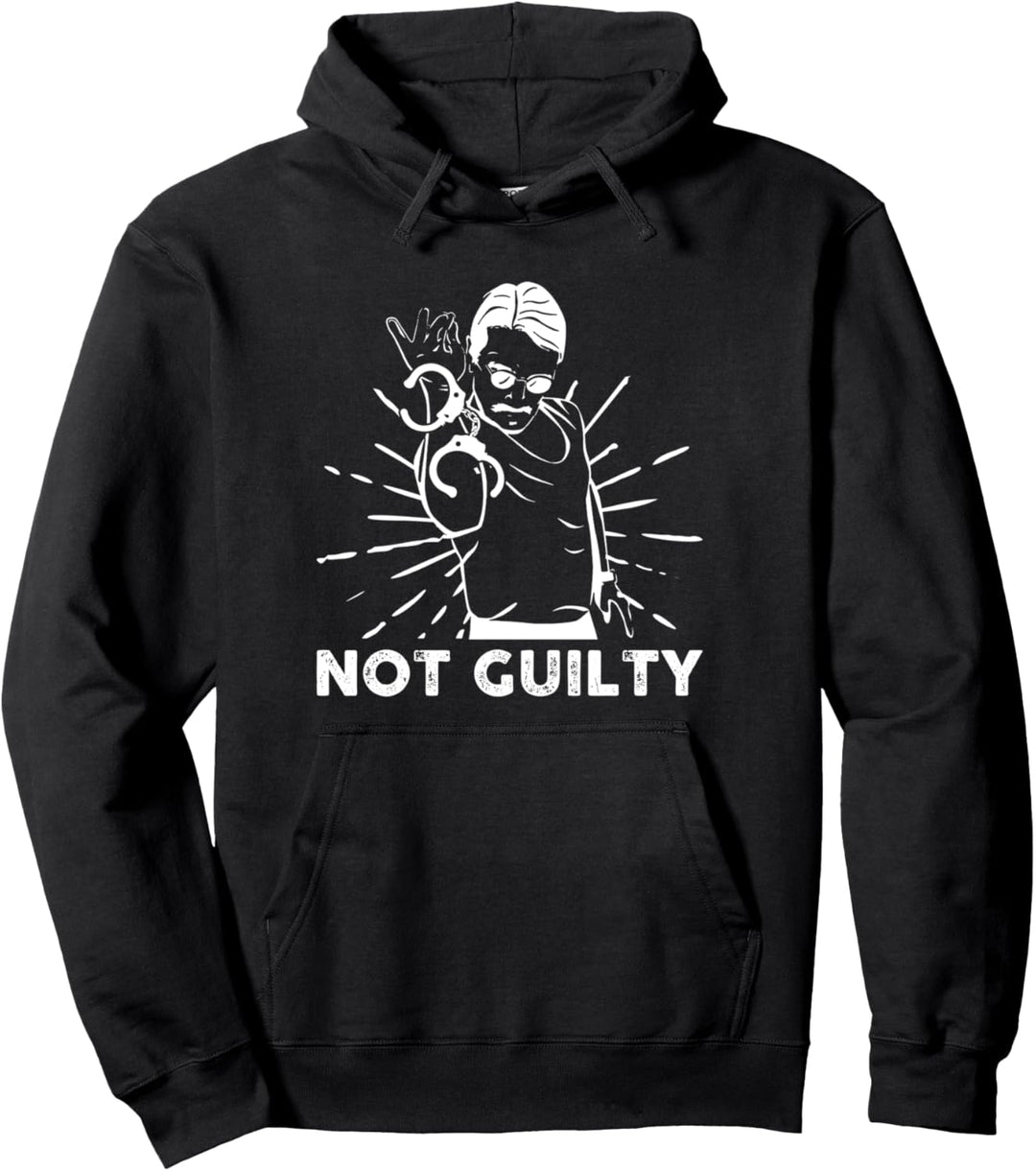 Not Guilty Law Justice Lawyer Jail Gefangene Handschellen Pullover Hoodie