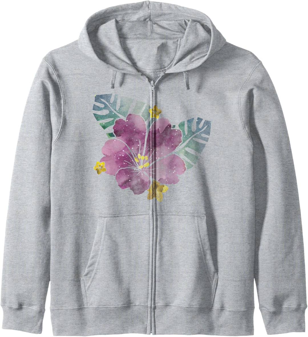 Trendy Watercolor Flower Kapuzenjacke