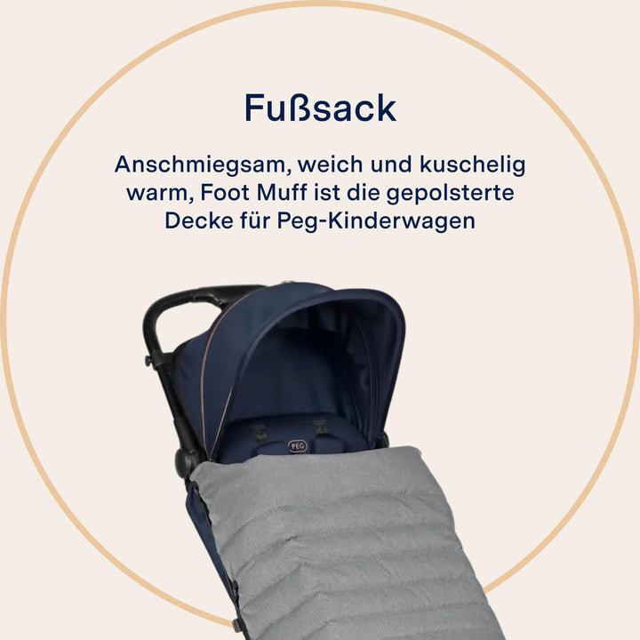 Peg Perego – Gepolsterter Fusssack Pliko, für Zwillinge