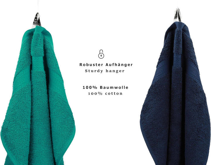 Betz 10-TLG. Handtuch-Set Classic 100% Baumwolle 2 Duschtücher 4 Handtücher 2 Gästetücher 2 Seiftüch
