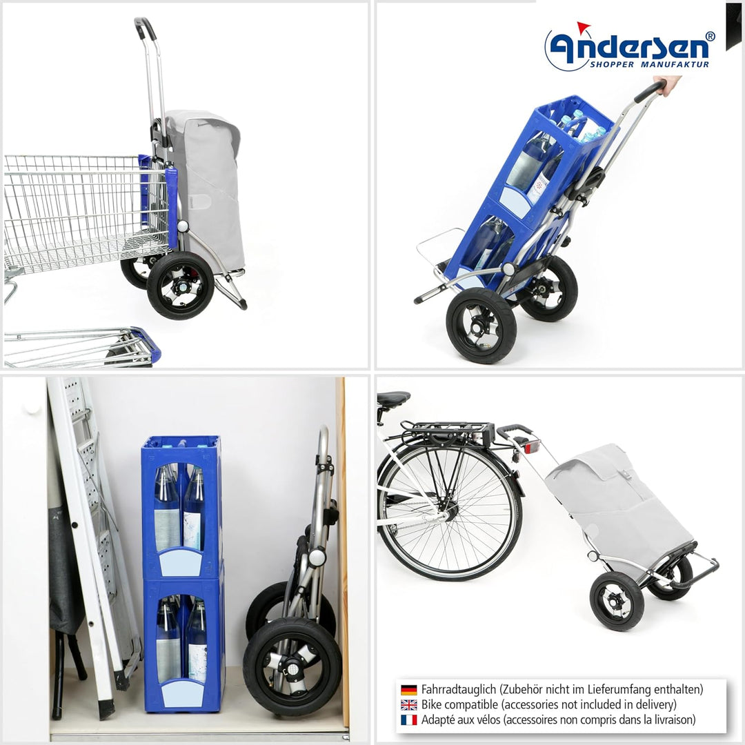ANDERSEN Einkaufstrolley - Royal Shopper Hydro 2.1 rot 62 L Bike, Einkaufsroller, Rucksack, Thermo,